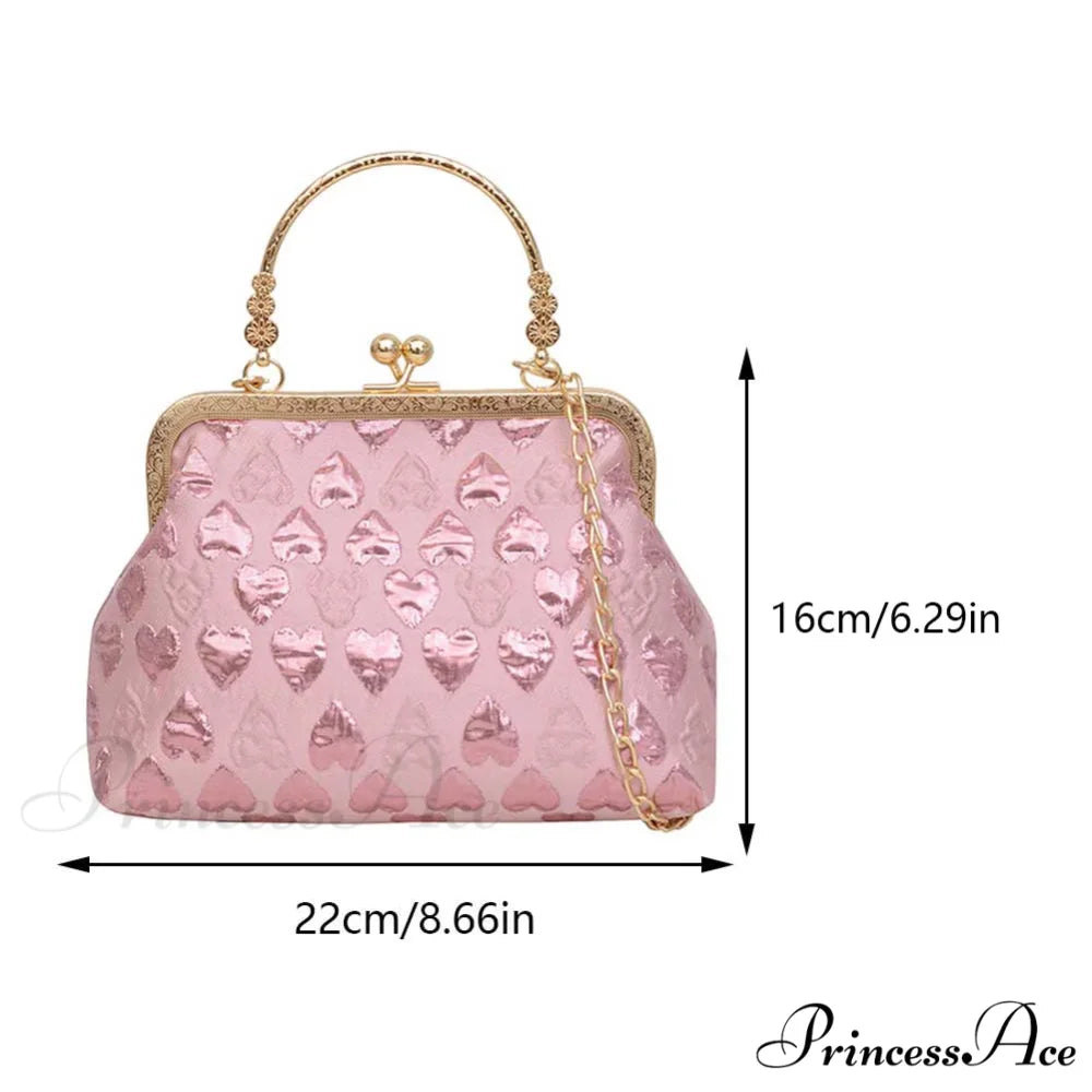 Love Design Chic Evening Clutch Chain Crossbody Bag clutchbag-250126