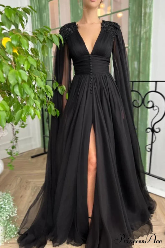Love Story Graceful Midnight Black Gown Black / 2