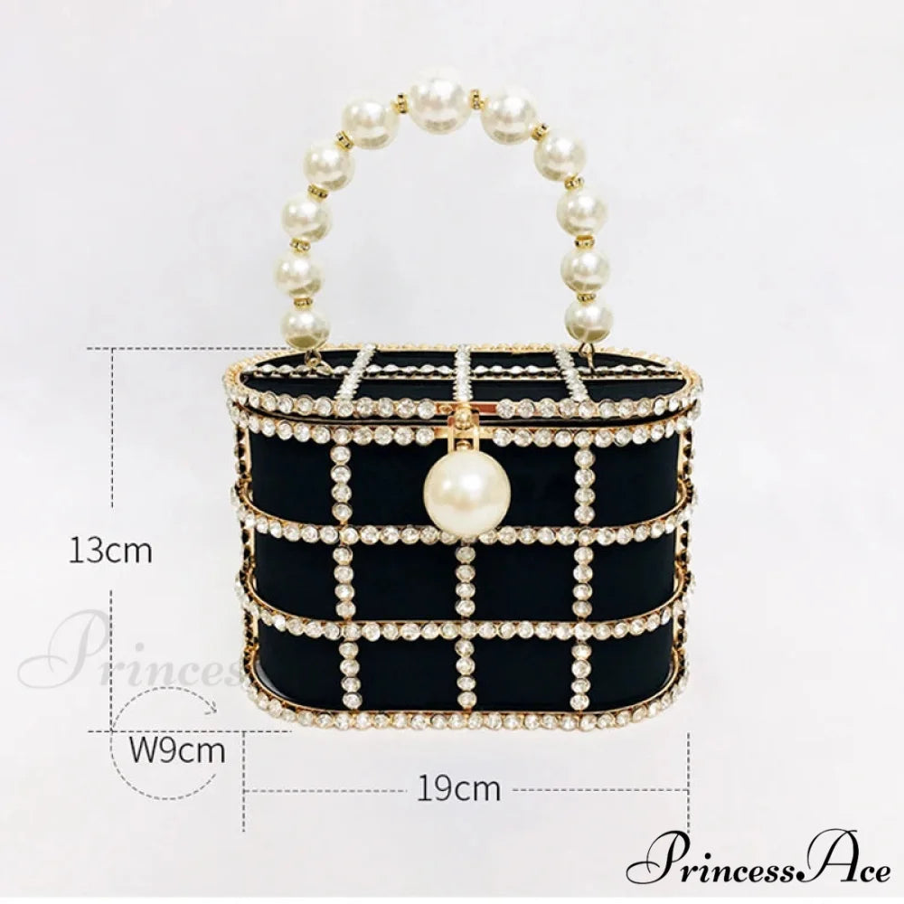 Luxurious Pearls Beaded Wedding Party Evening Bag clutchbag-250126