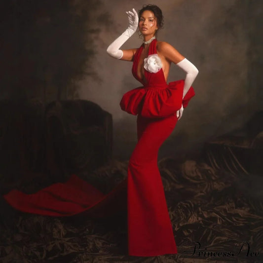 Luxurious Seductive Bandage Prom Dress for Party red / XS promdress-250223