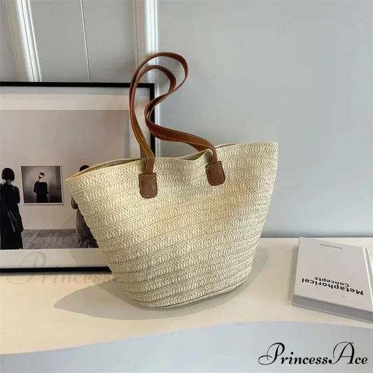 Luxurious Texture Traveler Shoulder Bag Creamy-white shoulder-250126