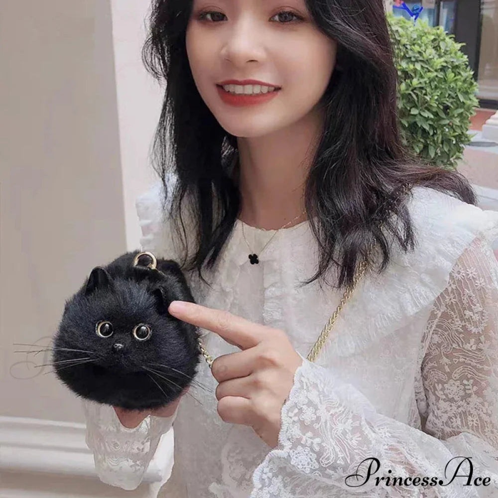 Luxury Mini High Quality Cute Black Cat Women’s Fashion Crossbody Bag