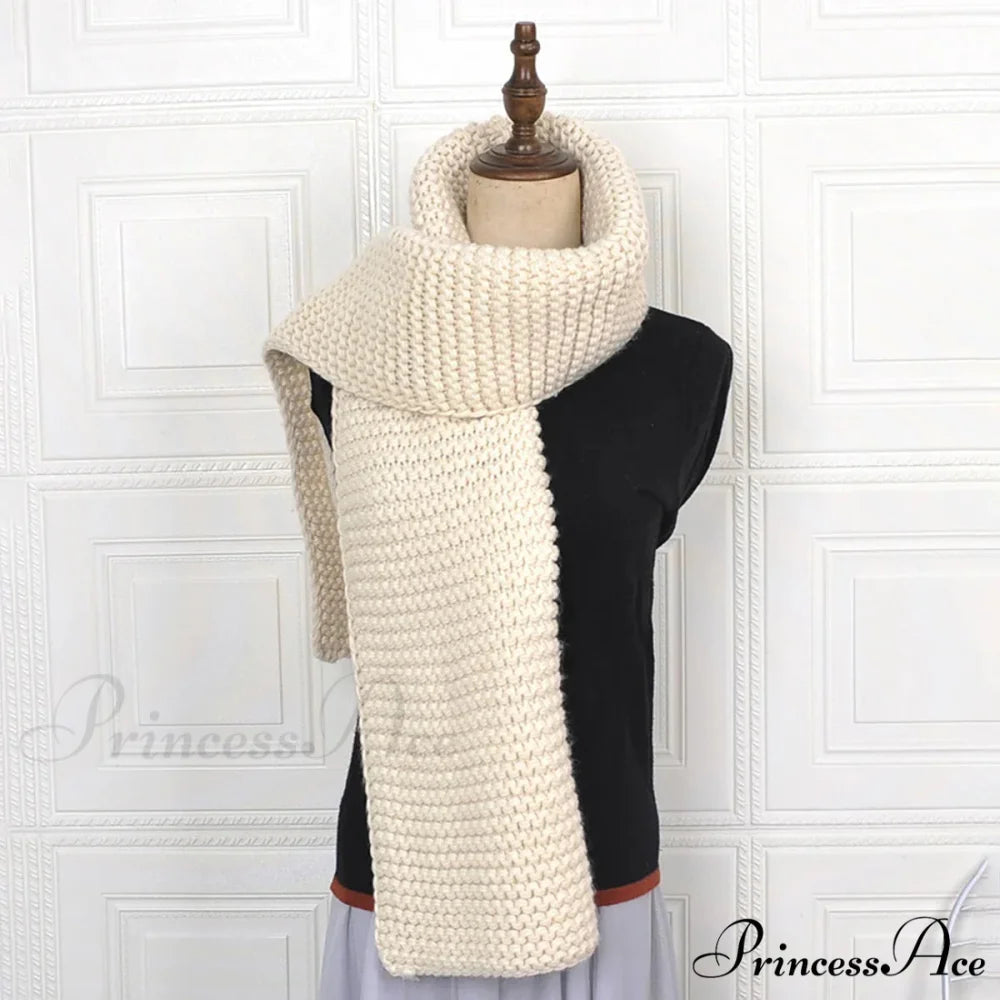 Luxury Plaid Cashmere Long Bandana Pashmina Scarf for Women APRICOT 3
