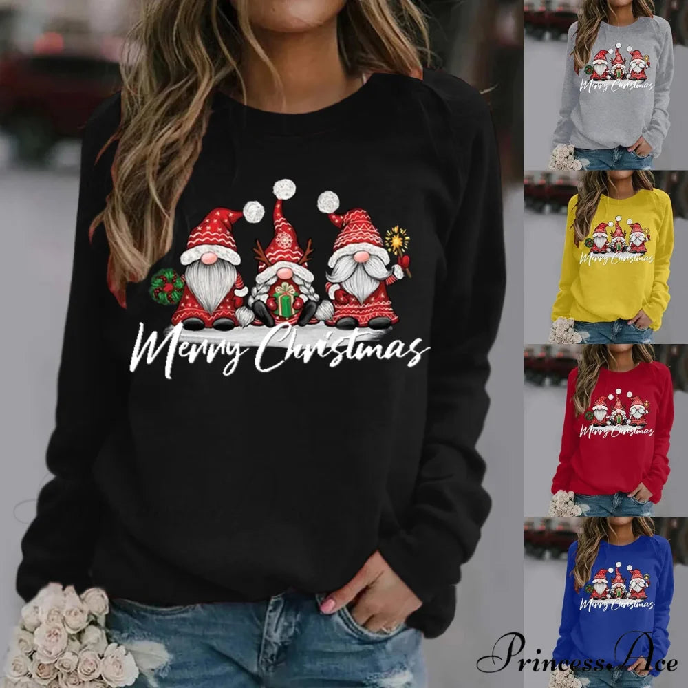 Merry Christmas All Season Fashion New Design Long Sleeve Christmas Hoodie Christmas Hoodies-L