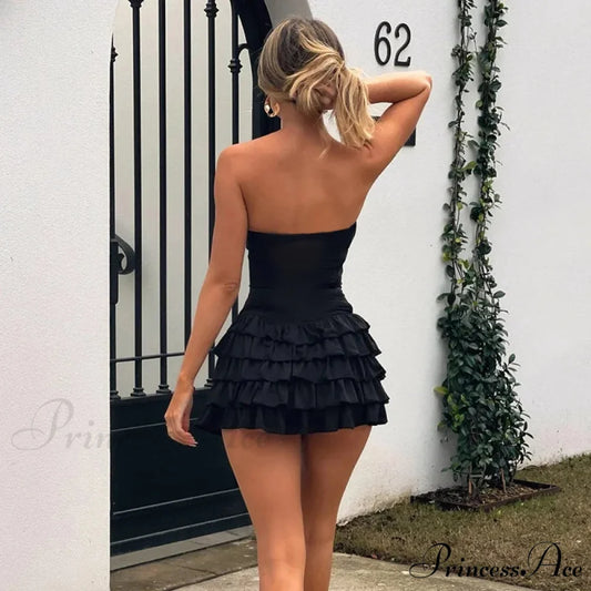 Metal Waist Wrap A-line Gown Holiday Dress vacationdress-250223