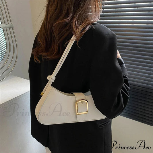 Monochromatic Fashionable Petite Shoulder Purse shoulder-250126