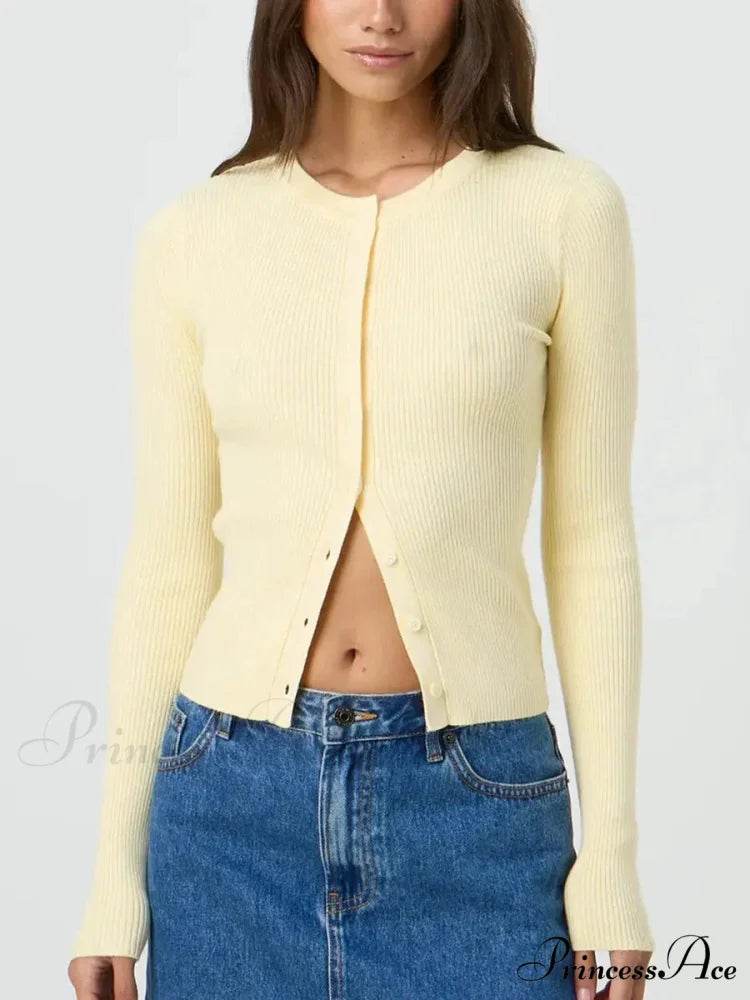 Monochromatic Textured Extended Sleeve Knit Cardigan cardigans-241228