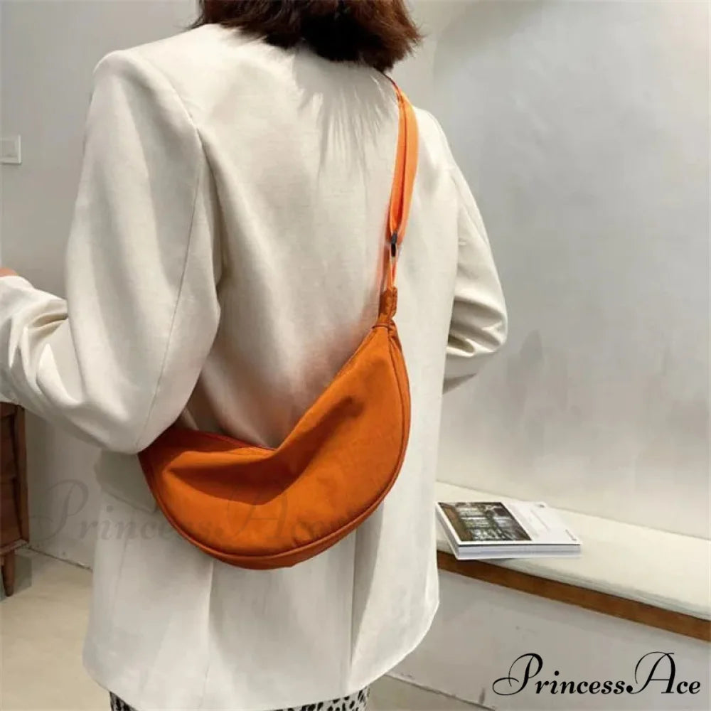 Monochrome Nylon Travel Crossbody Waist Bag crossbody-250126