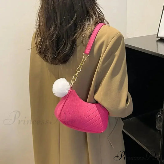 Monochrome Small Underarm Shoulder Bag shoulder-250126