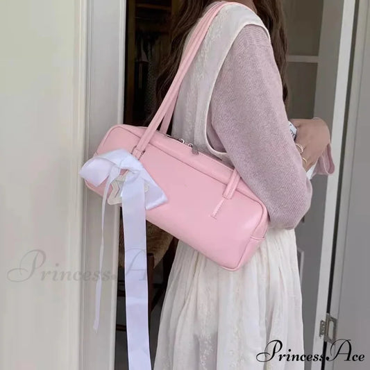 Monochrome Zipper Shoulder Bag for Women shoulder-250126