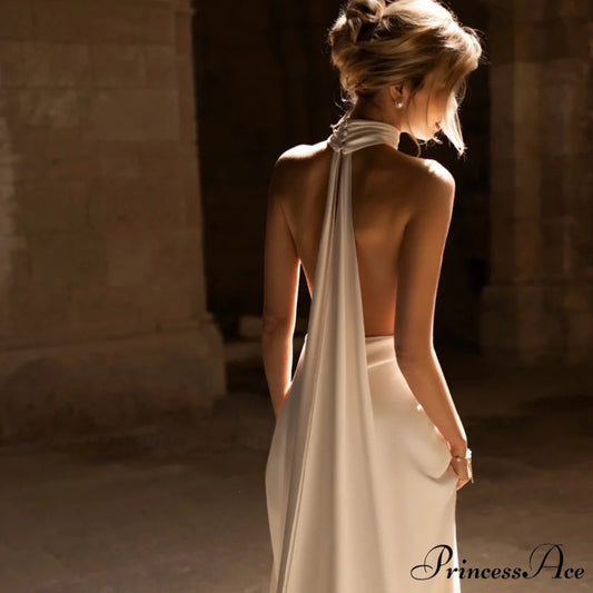 Narrow Slim Tail Wedding Gown weddingdress-250223