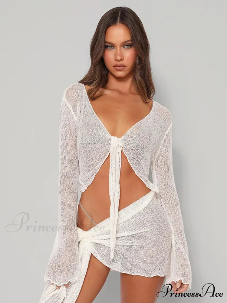 Net Two-Piece Celebration Mini Dress minidress-250223