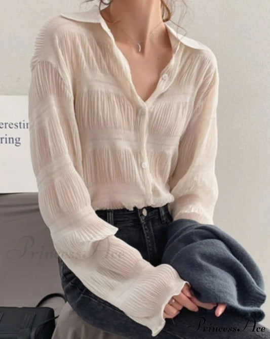 Neviya Shirt M / apricot