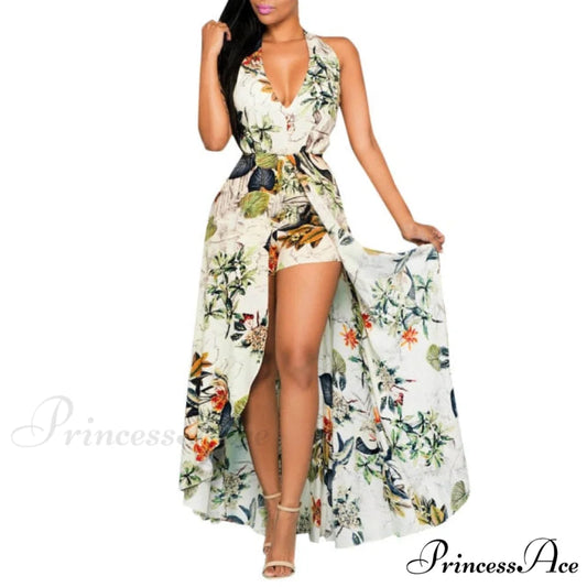 New Arrival Printing Dress Apricot / S