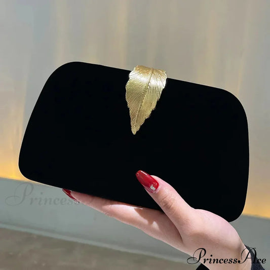 Nighttime Clutch Bead Chain Handbag Marriage Cocktail Gathering Bag black bag clutchbag-250126
