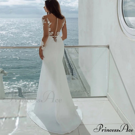 Off-Shoulder Royal Train Wedding Gown white / 2 weddingdress-250223