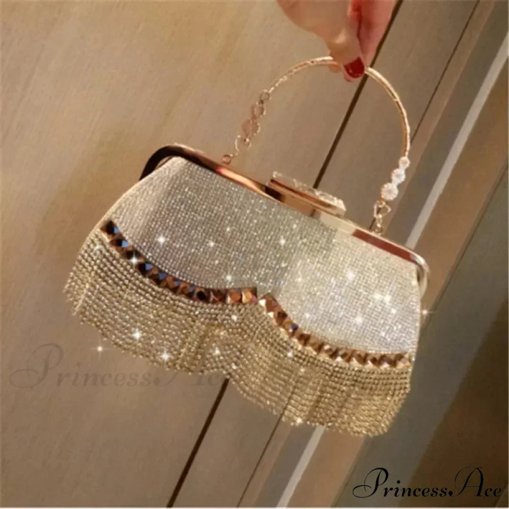 Opulent Diamond Celebration Evening Marriage Clutch Bag clutchbag-250126