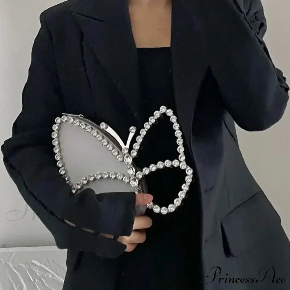 Opulent Gems Butterfly Celebration Evening Clutch Purse clutchbag-250126