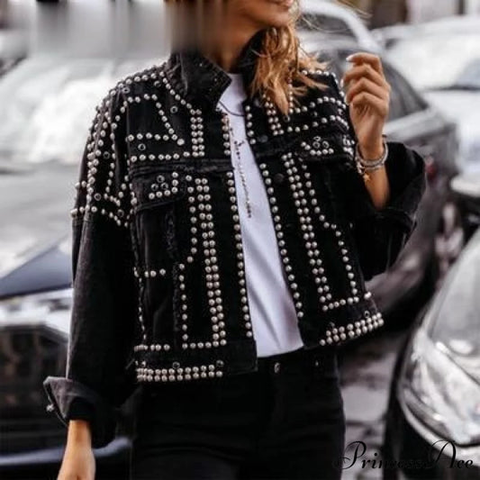 Outwear Studded Denim Coats 1 / S