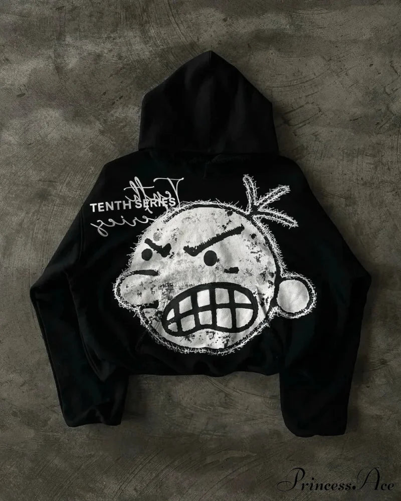 Patchwork Medieval Cotton Hoodie hoodies-241228