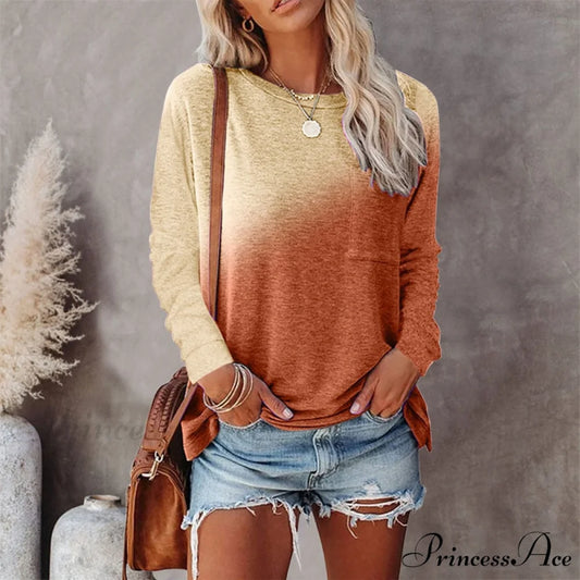 Patchwork Vintage Pocket Oversized T-shirt yellow / XS