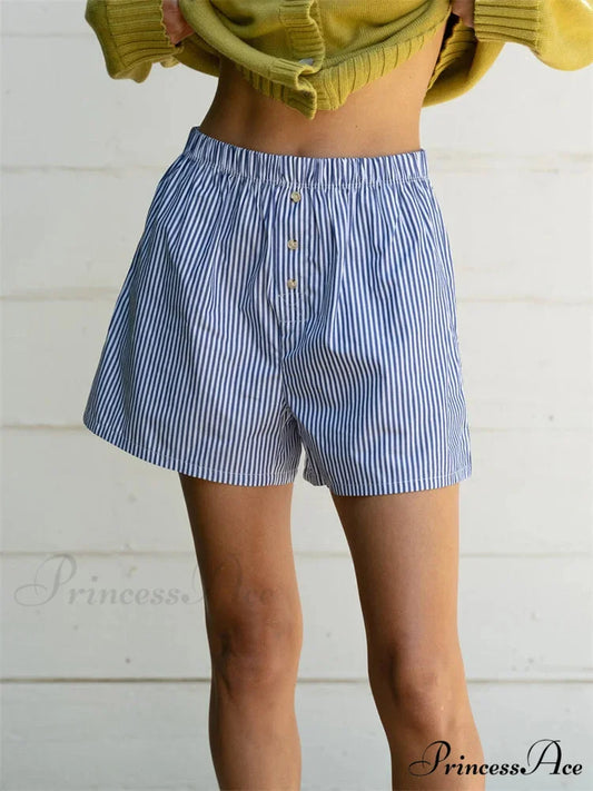 Patterned Button Tall Waist Short short-250223