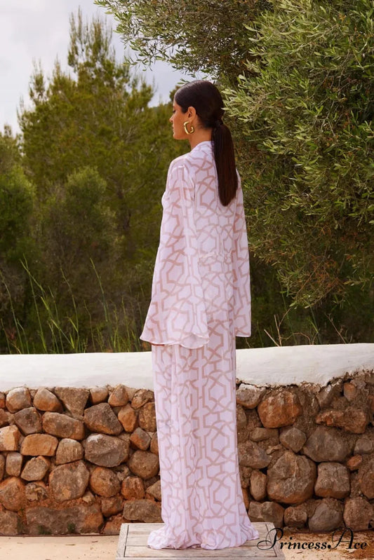 Patterned Kimono One Piece Swimsuit onepiece-250223