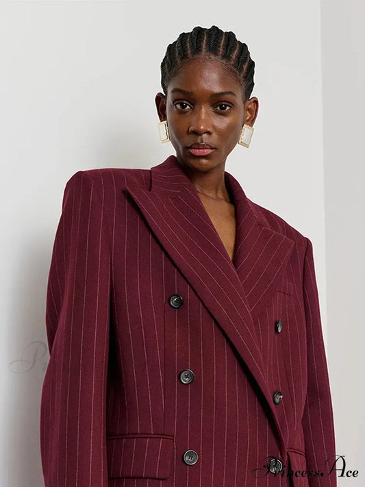 Patterned Print Jacket Coat red top / S coats-241228