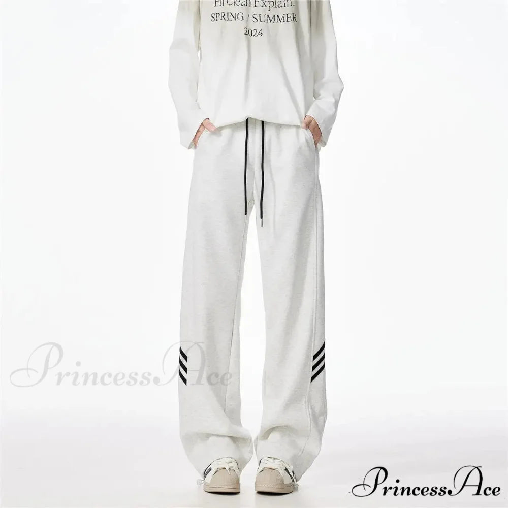 Patterned Soft Motion Baggy Trousers pants-241228