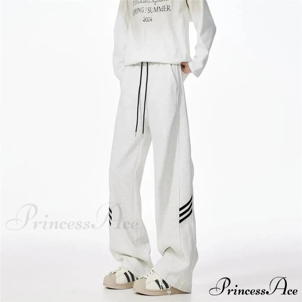 Patterned Soft Motion Baggy Trousers pants-241228