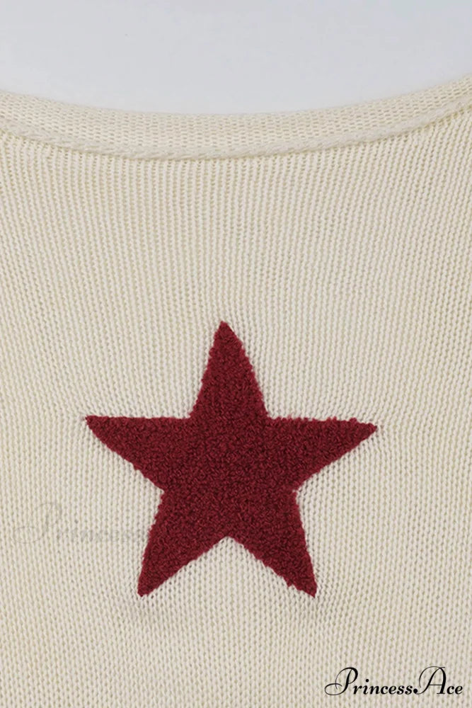 Pentagram Jacquard Crimping Jumper