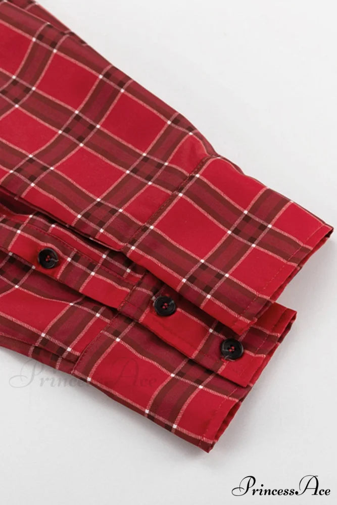Plaid Loose Blouse