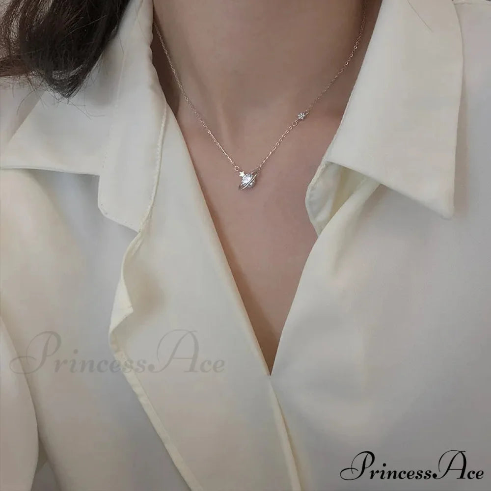 Planet Pendant Necklace