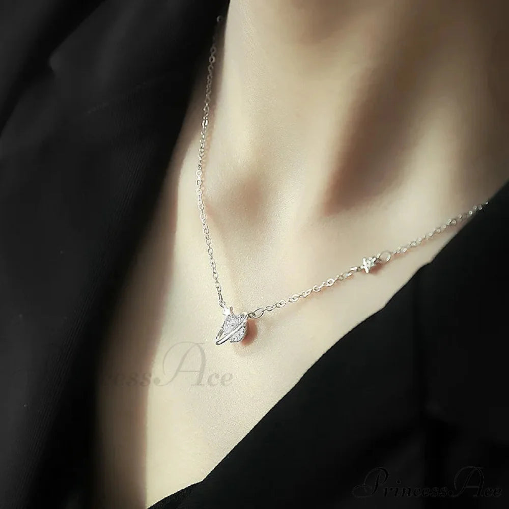 Planet Pendant Necklace