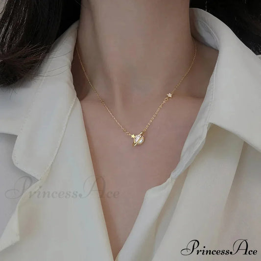 Planet Pendant Necklace