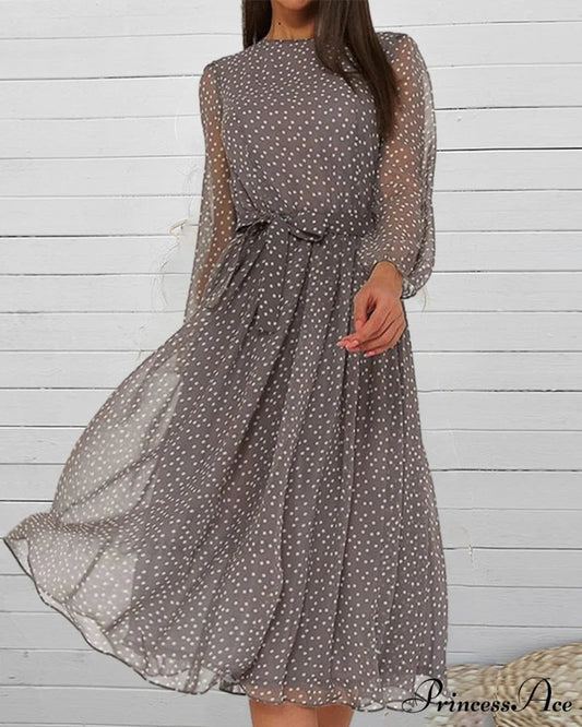 Polka Dot Print Dress