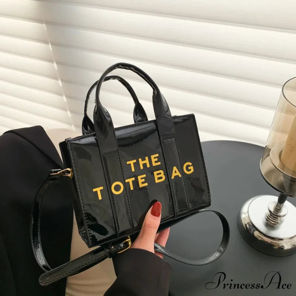Premium Leather Designer Deluxe Satchel Purse black shoulder bag / 18X14X8cm handbag-250126