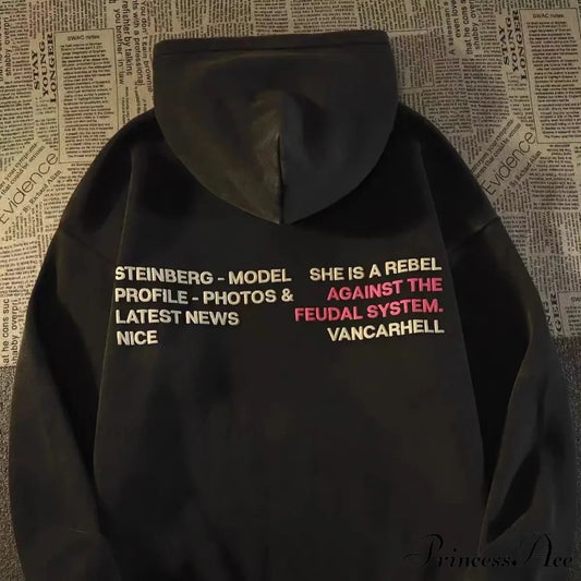 Printed Female Informal Hoodie hoodies-241228