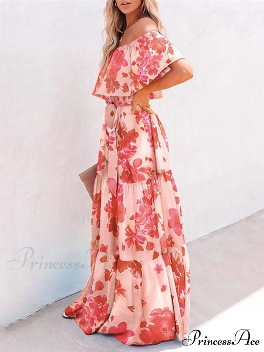 Printed Wrap Stylish Maxi Dress