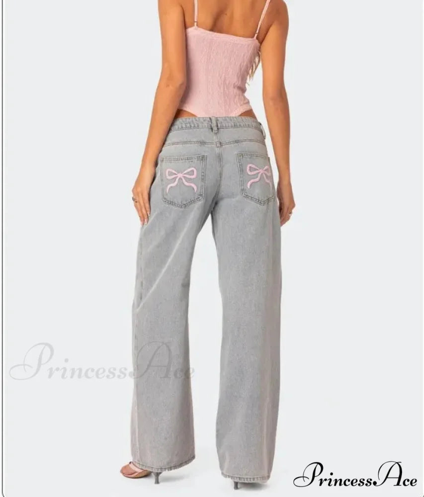 Printed Zipper Front Cowpoke Trousers pants-241228