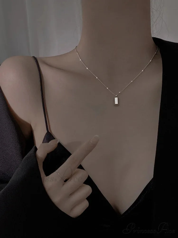Rectangular Bar Necklace