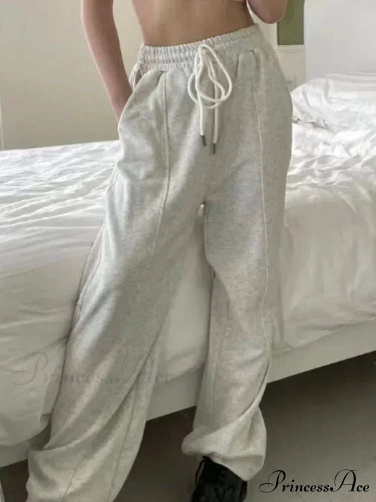 Retro 2000s Baggy Jogger Trousers pants-241228