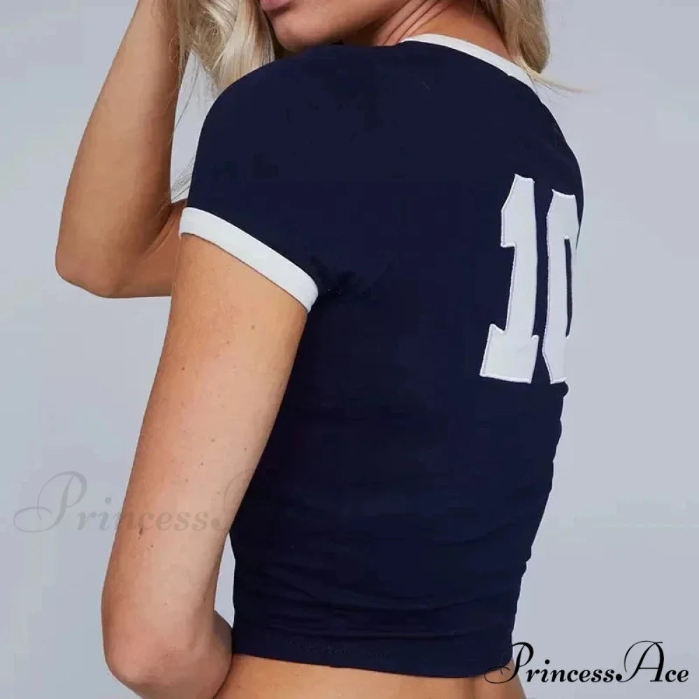Retro Crop Top T-shirt t-shirt-250223