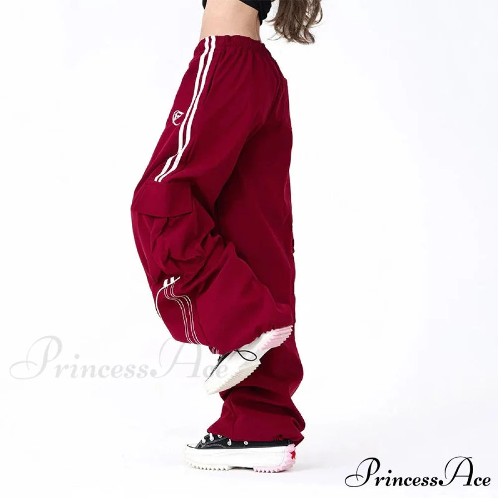Retro Line Rap Cargo Trousers pants-241228