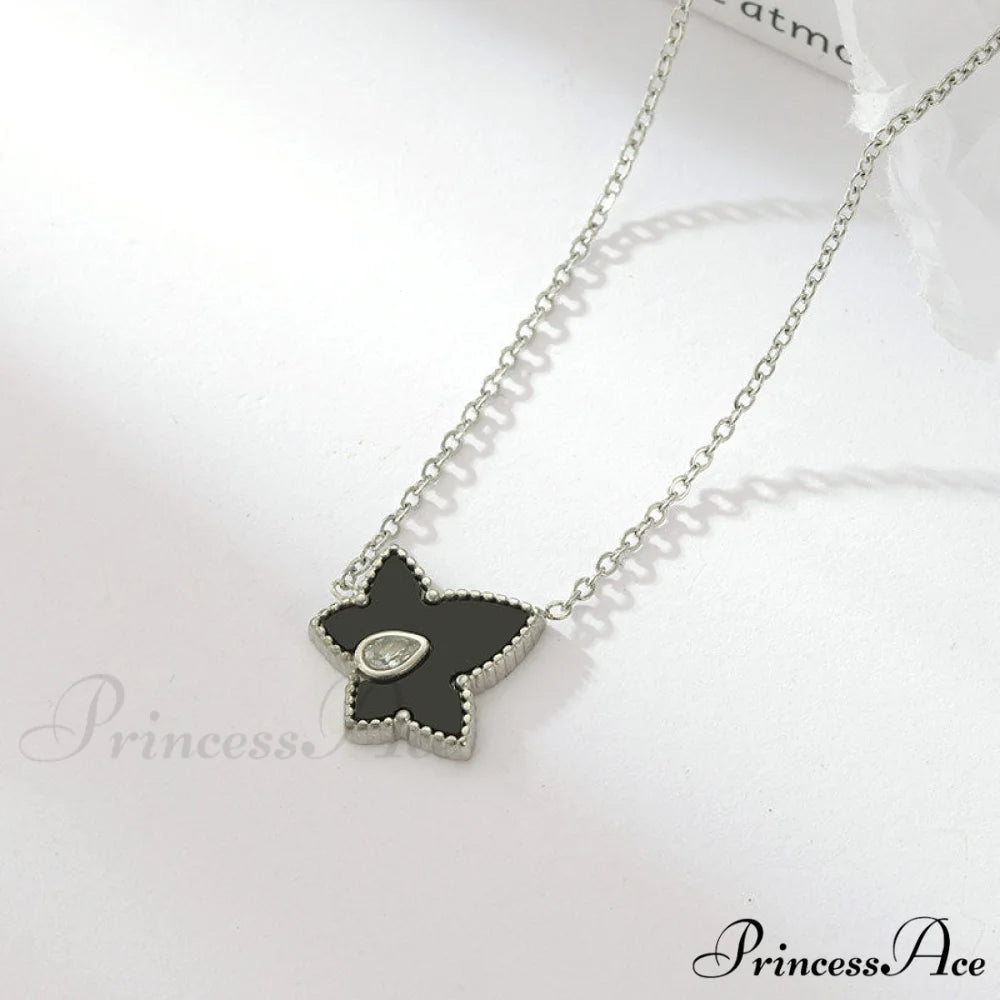 Retro Personalized Pentagonal Heart Clavicle Necklace