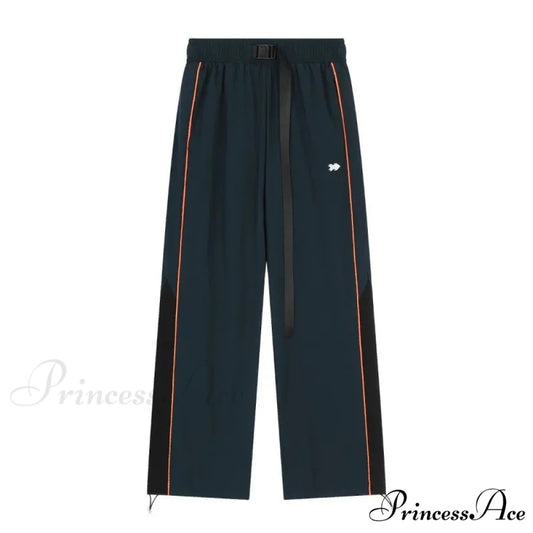 Retro Running Sweatpants Spacious Leg Trousers black / S pants-241228