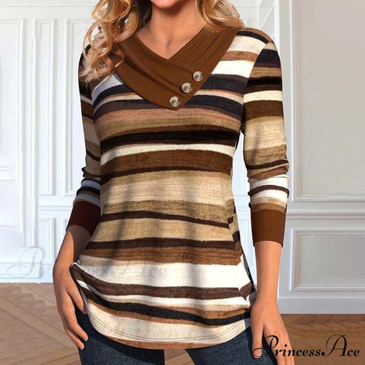 Retro Striped Top Multicolor / S