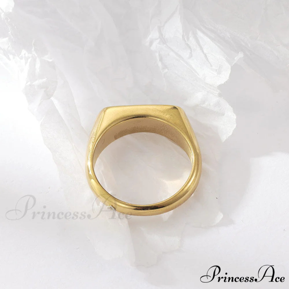 Retro Style Stainless Steel Colorful Opal Rings