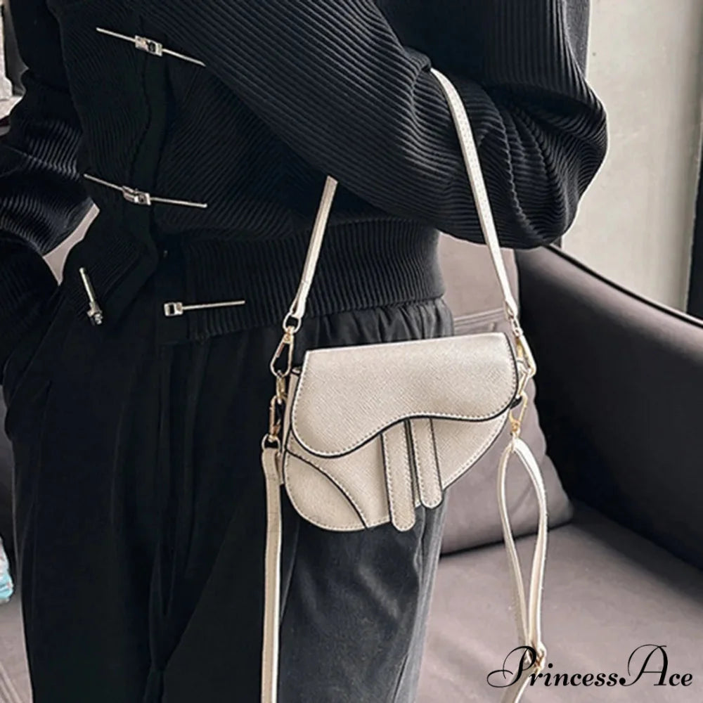 Saddle Courier Leather Crossbody Shoulder Purse handbag-250126