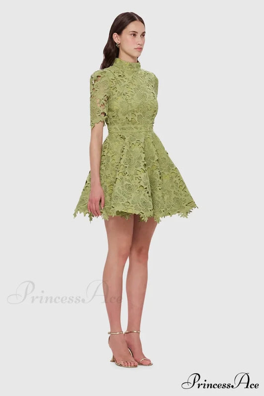 Samira Lace Graceful Mini Dress